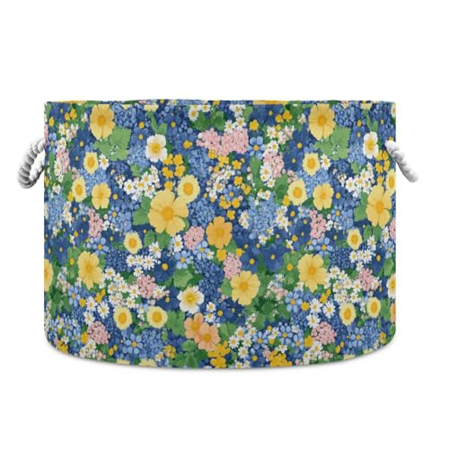 tplaotee Beauty Spring Flowers Aufbewahrungskorb, zusammenklappbar und wasserdicht, Wäschekorb mit stabilem Griff, Mehrzweckbehälter für Schreibtisch, Schrank, Kinder tplaotee Beauty Spring Flowers Aufbewahrungskorb, zusammenklappbar und wasserdicht, Wäschekorb mit stabilem Griff, Mehrzweckbehälter für Schreibtisch, Schrank, Kinder von tplaotee