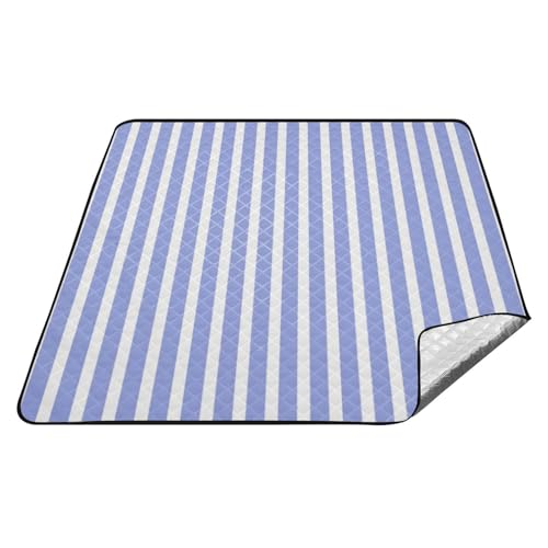tplaotee Blaue und weiße Streifen, wasserdichte Picknickdecke, groß, wasserabweisend, Party-Outdoor-Decken für Gras für Erwachsene, Camping-Artikel, Tapetes, Para, Picknick, Vintage tplaotee Blaue und weiße Streifen, wasserdichte Picknickdecke, groß, wasserabweisend, Party-Outdoor-Decken für Gras für Erwachsene, Camping-Artikel, Tapetes, Para, Picknick, Vintage von tplaotee