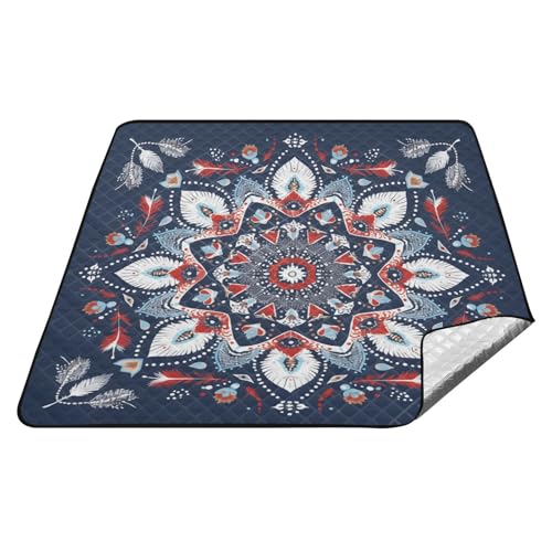 tplaotee Bohemian-Stil Mandala Muster rot blau wasserdichte Picknickdecke wasserabweisend Wandern große Stranddecke für Frauen 30er Jahre Sommer Geschenk Mantas para dia de campo tplaotee Bohemian-Stil Mandala Muster rot blau wasserdichte Picknickdecke wasserabweisend Wandern große Stranddecke für Frauen 30er Jahre Sommer Geschenk Mantas para dia de campo von tplaotee