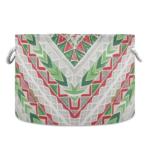 tplaotee Boho-Aufbewahrungskorb mit unregelmäßiger Textur, zusammenklappbar und wasserdicht, mit stabilen Griffbeuteln, dekorativ, für Schrank, Zuhause, Wohnheim, Rot und Grün tplaotee Boho-Aufbewahrungskorb mit unregelmäßiger Textur, zusammenklappbar und wasserdicht, mit stabilen Griffbeuteln, dekorativ, für Schrank, Zuhause, Wohnheim, Rot und Grün von tplaotee