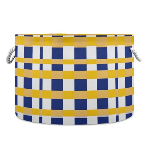 tplaotee Buffalo Plaid Karo Gelb Königsblau Aufbewahrungskorb Faltbar und Wasserdicht Stoffkörbe mit stabilem Griff Rack Quadratische Aufbewahrungskörbe für Aufbewahrung Schreibtisch Kinder tplaotee Buffalo Plaid Karo Gelb Königsblau Aufbewahrungskorb Faltbar und Wasserdicht Stoffkörbe mit stabilem Griff Rack Quadratische Aufbewahrungskörbe für Aufbewahrung Schreibtisch Kinder von tplaotee