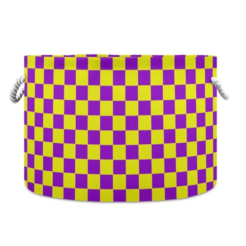 tplaotee Buffalo Plaid Karo Gelb Violett Aufbewahrungskorb Faltbarer und wasserdichter Wäschekorb mit stabilem Griff für Aufbewahrung Regal Baby tplaotee Buffalo Plaid Karo Gelb Violett Aufbewahrungskorb Faltbarer und wasserdichter Wäschekorb mit stabilem Griff für Aufbewahrung Regal Baby von tplaotee