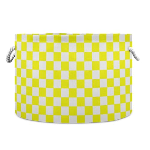 tplaotee Buffalo Plaid Karo Gelb Weiß Aufbewahrungskorb faltbar und wasserdicht Kleidung Aufbewahrungskorb mit stabilem Griff Wannenkiste Aufbewahrung für Zimmer Regal Bettwäsche tplaotee Buffalo Plaid Karo Gelb Weiß Aufbewahrungskorb faltbar und wasserdicht Kleidung Aufbewahrungskorb mit stabilem Griff Wannenkiste Aufbewahrung für Zimmer Regal Bettwäsche von tplaotee