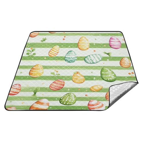 tplaotee Bunte Ostereier, wasserdicht, Strand-Essentials, große Outdoor-Camping-Matte für Outdoor, Frauen, Konzertdecke, Teppich, Para, Picknick tplaotee Bunte Ostereier, wasserdicht, Strand-Essentials, große Outdoor-Camping-Matte für Outdoor, Frauen, Konzertdecke, Teppich, Para, Picknick von tplaotee