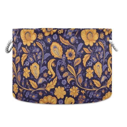 tplaotee Buttercup und Süßkartoffel-Muster, Paisleymuster, faltbarer und wasserdichter Wäschekorb mit stabilem Griff, Decken, Aufbewahrungskörbe für Badezimmer, Zimmer, Steppdecke tplaotee Buttercup und Süßkartoffel-Muster, Paisleymuster, faltbarer und wasserdichter Wäschekorb mit stabilem Griff, Decken, Aufbewahrungskörbe für Badezimmer, Zimmer, Steppdecke von tplaotee