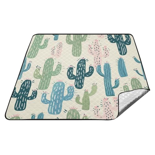 tplaotee Cartoon-Kaktus-Picknickkorb, wasserabweisend, für Camping, Party, Reisen, Picknickdecke für Damen, 30er-Jahre-Sommer-Geschenk, Mantas para dia de campo tplaotee Cartoon-Kaktus-Picknickkorb, wasserabweisend, für Camping, Party, Reisen, Picknickdecke für Damen, 30er-Jahre-Sommer-Geschenk, Mantas para dia de campo von tplaotee