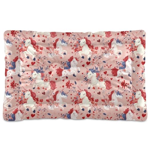 tplaotee Einhorn-Hunde- und Katzenbett, waschbar, Landhausstil, rutschfest, weich, bequem, für mittelgroße und große Hunde, 91,4 x 61 cm tplaotee Einhorn-Hunde- und Katzenbett, waschbar, Landhausstil, rutschfest, weich, bequem, für mittelgroße und große Hunde, 91,4 x 61 cm von tplaotee