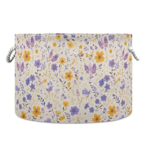 tplaotee Fairy Aufbewahrungskorb, zusammenklappbar und wasserdicht, Stoff-Aufbewahrungskörbe mit stabilem Griff, Organisation, Dekoration, Aufbewahrung für Büro, Ladenblatt, Violett / Gelb tplaotee Fairy Aufbewahrungskorb, zusammenklappbar und wasserdicht, Stoff-Aufbewahrungskörbe mit stabilem Griff, Organisation, Dekoration, Aufbewahrung für Büro, Ladenblatt, Violett / Gelb von tplaotee