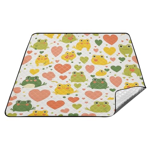 tplaotee Frosch Simple Line Art Herzform Valentinstag Wasserdicht Picknick Set Wasserabweisend Picknick Outdoor Camping Matte für Outdoor Frauen Frühling Geschenke Mantas Parques tplaotee Frosch Simple Line Art Herzform Valentinstag Wasserdicht Picknick Set Wasserabweisend Picknick Outdoor Camping Matte für Outdoor Frauen Frühling Geschenke Mantas Parques von tplaotee