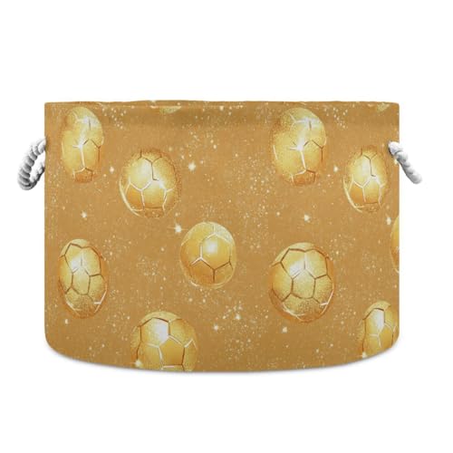tplaotee Goldfarbener Aufbewahrungskorb mit modernem Muster, zusammenklappbar und wasserdicht, Aufbewahrungsboxen mit stabilem Griff, Leinenbehälter für Schreibtisch, Zimmer tplaotee Goldfarbener Aufbewahrungskorb mit modernem Muster, zusammenklappbar und wasserdicht, Aufbewahrungsboxen mit stabilem Griff, Leinenbehälter für Schreibtisch, Zimmer von tplaotee