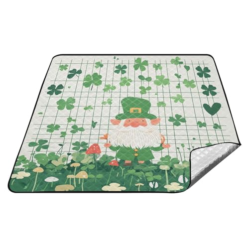 tplaotee Grüne St. Patrick's Zwerge, wasserdicht, Camping-Zubehör, wasserabweisend, Outdoor-Party, faltbare Picknickdecke für Outdoor-Menschen, Picknickartikel, Manta de Picknick tplaotee Grüne St. Patrick's Zwerge, wasserdicht, Camping-Zubehör, wasserabweisend, Outdoor-Party, faltbare Picknickdecke für Outdoor-Menschen, Picknickartikel, Manta de Picknick von tplaotee