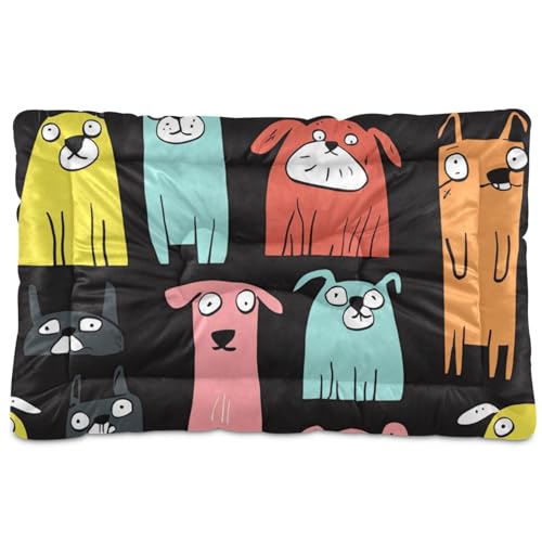 tplaotee Hundematratze mit Cartoon-Motiv, waschbar, weich, bequem, rutschfeste Unterseite, für mittelgroße und große Hunde, 91,4 x 61 cm tplaotee Hundematratze mit Cartoon-Motiv, waschbar, weich, bequem, rutschfeste Unterseite, für mittelgroße und große Hunde, 91,4 x 61 cm von tplaotee