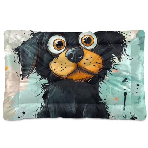 tplaotee Hundematratze mit Rottweiler-Motiv, waschbar, weich, rutschfest, für große, mittelgroße und kleine Hunde, 91,4 x 61 cm tplaotee Hundematratze mit Rottweiler-Motiv, waschbar, weich, rutschfest, für große, mittelgroße und kleine Hunde, 91,4 x 61 cm von tplaotee