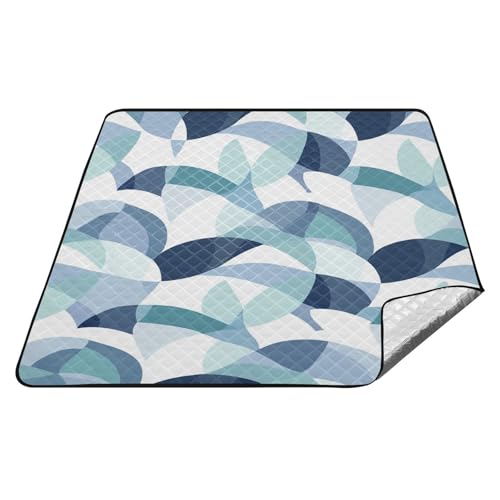 tplaotee Sea Anhor Picknickdecke, geometrischer Stil, wasserdicht, faltbar, wasserabweisend, Wandern, Outdoor, Campingmatte für Erwachsene, Sommergeschenk, Cobija de Picknick von tplaotee