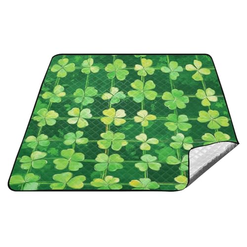 tplaotee St Green Clover Wasserdichte Picknickdecken für den Außenbereich, großes Camping-Zubehör, Outdoor, für Gras, Camping, Manta de Picknick tplaotee St Green Clover Wasserdichte Picknickdecken für den Außenbereich, großes Camping-Zubehör, Outdoor, für Gras, Camping, Manta de Picknick von tplaotee