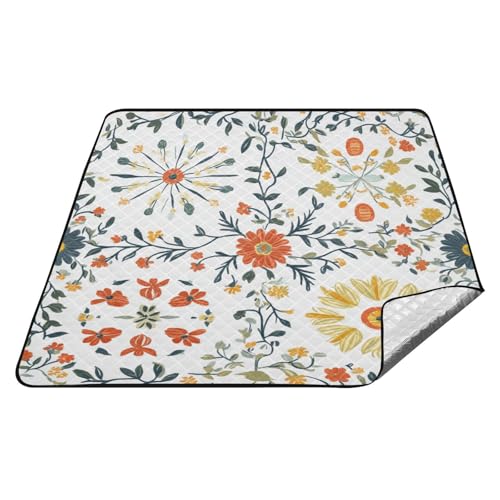 tplaotee Vintage Bohemian Blumen Mandala Muster Wasserdicht Picknick Set XXL Party Rasen Decke für Erwachsene Sommer Geschenk Tapete Para tplaotee Vintage Bohemian Blumen Mandala Muster Wasserdicht Picknick Set XXL Party Rasen Decke für Erwachsene Sommer Geschenk Tapete Para von tplaotee
