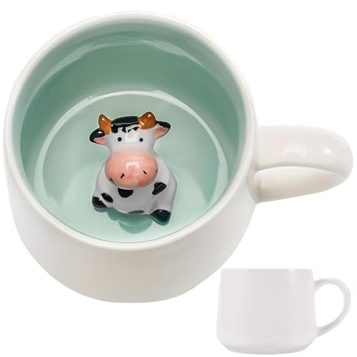 3D Tier Kaffee Tasse Nette Kuh Innen - Lustige Cartoon Handgefertigte Figürigkeit Milch Teetasse, Weihnachten Geburtstag Kuh Drucken Geschenke für Kinder Mädchen frau Grandma Tante 3D Tier Kaffee Tasse Nette Kuh Innen - Lustige Cartoon Handgefertigte Figürigkeit Milch Teetasse, Weihnachten Geburtstag Kuh Drucken Geschenke für Kinder Mädchen frau Grandma Tante von trabag