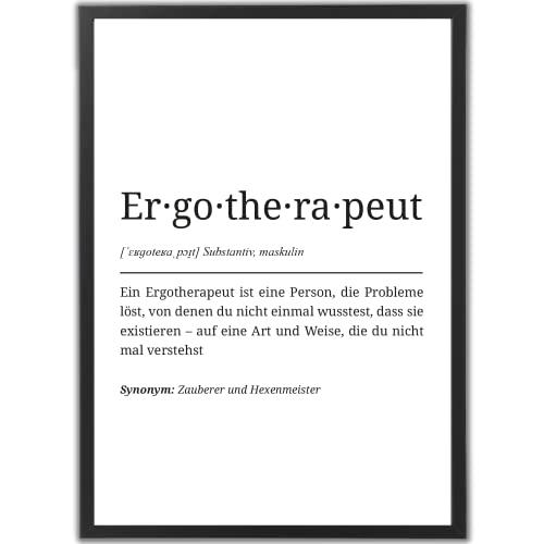 tradercat Ergotherapeut Poster, Kunstdruck mit Definition, A3 ohne Rahmen, Home Deko Ergotherapie, Geschenk für Ergotherapeuten, Typografie Wandbild, Inspirierende Praxis Dekoration tradercat Ergotherapeut Poster, Kunstdruck mit Definition, A3 ohne Rahmen, Home Deko Ergotherapie, Geschenk für Ergotherapeuten, Typografie Wandbild, Inspirierende Praxis Dekoration von tradercat