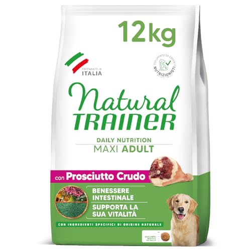 Natural Trainer Adult Maxi Trockenfutter für Hunde, mit Schinken und Reis, 12 kg Natural Trainer Adult Maxi Trockenfutter für Hunde, mit Schinken und Reis, 12 kg von Trainer