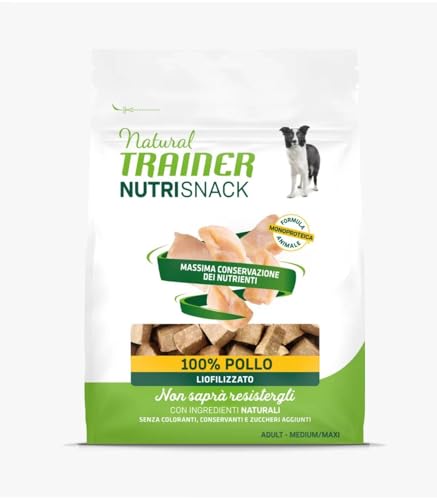 Natural Trainer Nutrisnack - Gefriergetrockneter Hühnchen-Snack für mittelgroße und Maxi-Hunde, 50 g von Trainer