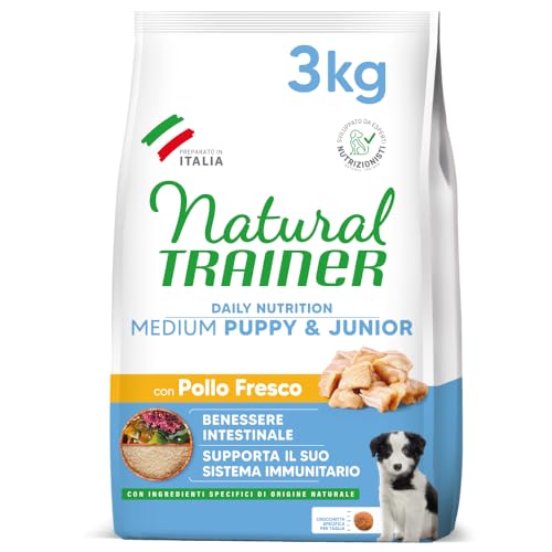 Natural Trainer Puppy & Junior Dog Food Trainer Natural Medium Puppy Junior kg. 3 Dry Food, Multi-Colour, Unique Natural Trainer Puppy & Junior Dog Food Trainer Natural Medium Puppy Junior kg. 3 Dry Food, Multi-Colour, Unique von Trainer