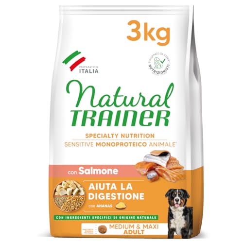 Natural Trainer Sensitive No Gluten, Hundefutter für Erwachsene Hunde mit Lachs, 3 kg Natural Trainer Sensitive No Gluten, Hundefutter für Erwachsene Hunde mit Lachs, 3 kg von Trainer