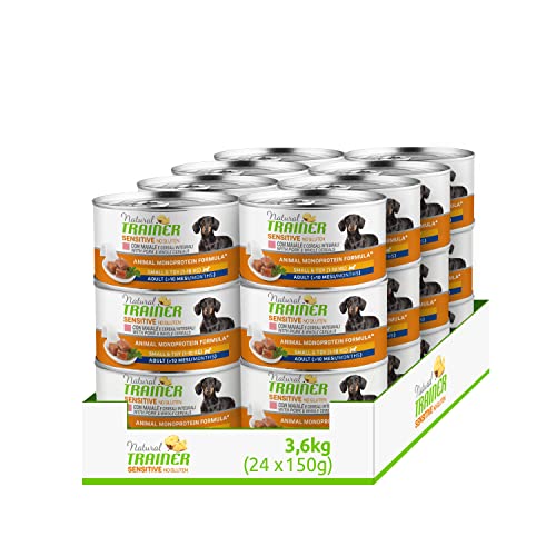 Natural Trainer Sensitive No Gluten Small & Toy Nassfutter für Hunde mit Schwein, 24 x 150 g Natural Trainer Sensitive No Gluten Small & Toy Nassfutter für Hunde mit Schwein, 24 x 150 g von Trainer