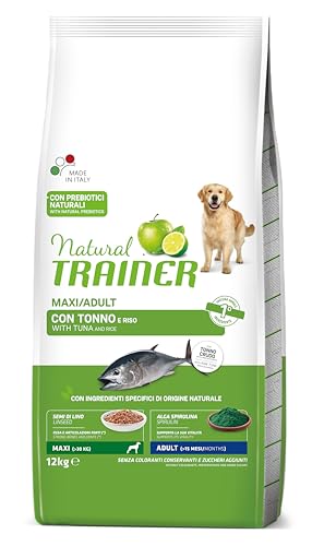 Nature7 Reis-Thunfisch Natur Maxi, Lebensmittel Trockenfutter für Hunde, 12 kg von trainer