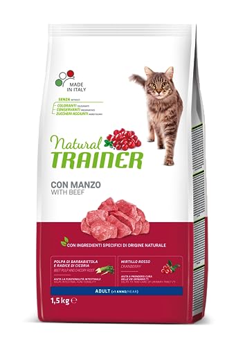 Trainer Futter für ausgewachsene Katzen mit Rind, 1,5 kg von Trainer