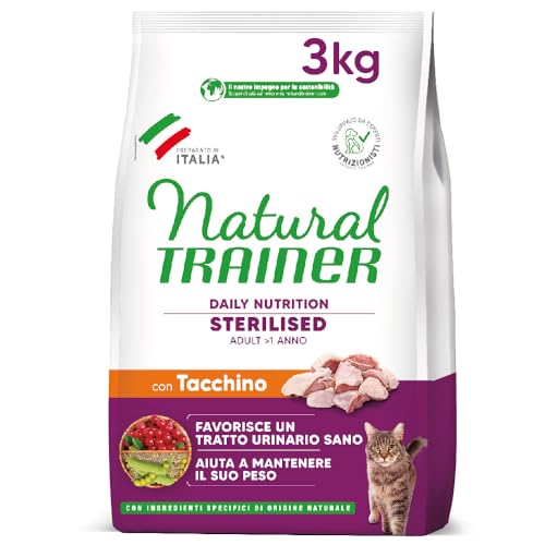 Trainer Natural Cat Sterilised Erwachsene mit weißem Fleisch und Erbsenfaser 3 kg, 3000 g Trainer Natural Cat Sterilised Erwachsene mit weißem Fleisch und Erbsenfaser 3 kg, 3000 g von Trainer