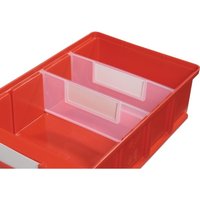 LA-KA-PE Trennwand, PP transparent, für Regalkasten B. 152 mm von Jungheinrich PROFISHOP