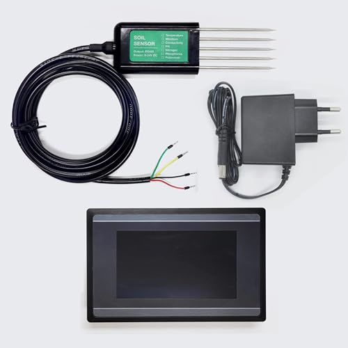 Bodenfeuchtigkeit Temperatur Luftfeuchtigkeit EC PH Salzgehalt NPK 8-in-1-Sensor mit HMI-Touchscreen-Kit Bodenfeuchtigkeit Temperatur Luftfeuchtigkeit EC PH Salzgehalt NPK 8-in-1-Sensor mit HMI-Touchscreen-Kit von trathielec