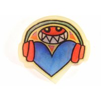 Smiley Herz Kunstharz Pop Art Magnet Retro Original Soho Jim Avignon Köln 1997 Made in Cologne von treasuresofsoho