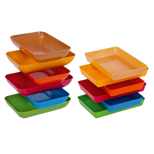 Betzold - Materialschalen-Set aus treeNside-Material 6 Stück - Bastelschalen Plastikschalen Kindergarten von Betzold