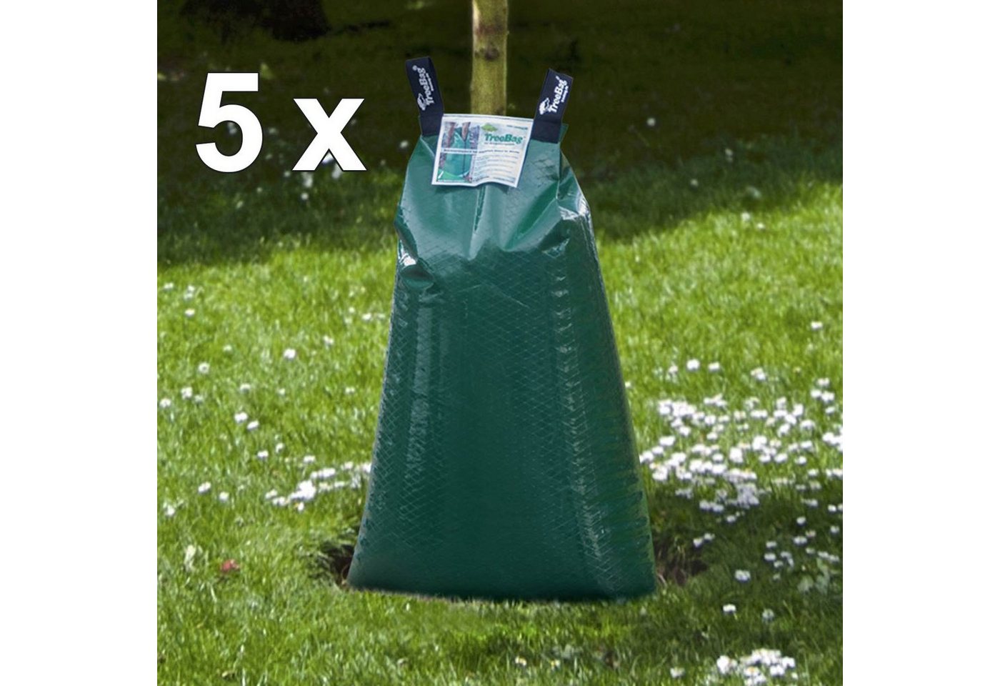 treebag Bewässerungssystem treebag Bewässerungssack Wassersack Bewässerungssystem aus Polyethylen, (5-tlg), PE-Folie von treebag