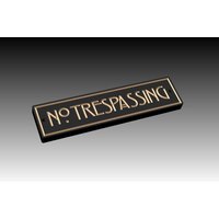 Sign61 20, 3 X 5, 5 1/2 Zoll Gravur No Trespassing Schild, Geschnitztes Holzschild, Einweihungsparty - Hochzeit Jahrestag von treewoodworks