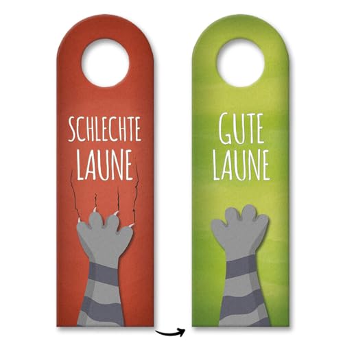 10x Schlechte Laune oder gute Laune Türhänger 10x Schlechte Laune oder gute Laune Türhänger von trendaffe