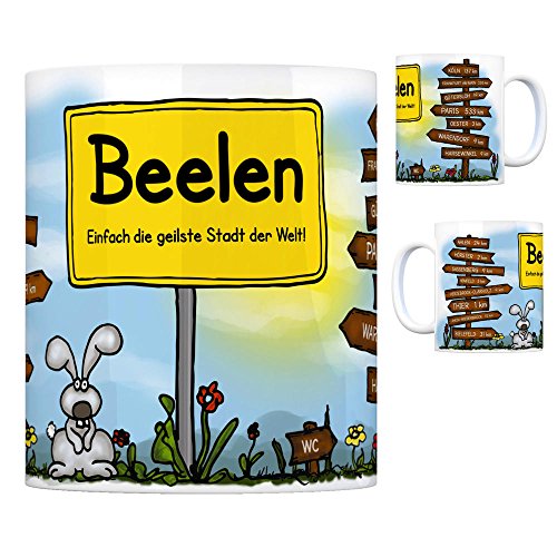 Beelen - Einfach die geilste Stadt der Welt Kaffeebecher Tasse Kaffeetasse Becher mug Teetasse Büro Stadt-Tasse Städte-Kaffeetasse Lokalpatriotismus Spruch kw Thier Köln Ahlen Hörster Paris von trendaffe