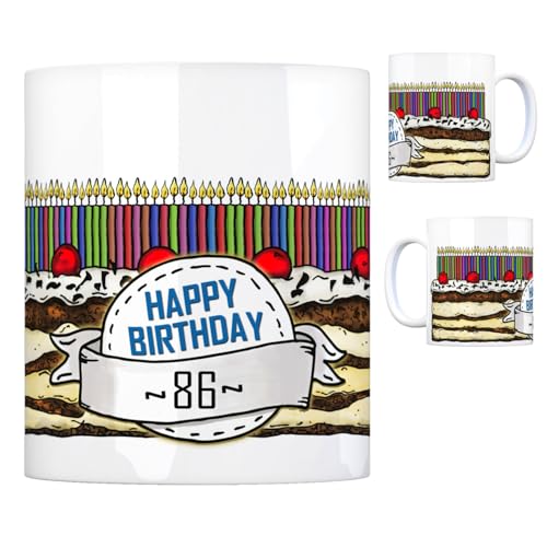 Geburtstagstorte Kaffeebecher zum 86. Geburtstag mit 86 Kerzen Tasse Kaffeetasse Becher Mug Teetasse Büro 86 Jahre Tasse Torte Kuchen 86 Kerzen Geschenkidee Geburtstagstasse Schwarzwälder Geburtstagstorte Kaffeebecher zum 86. Geburtstag mit 86 Kerzen Tasse Kaffeetasse Becher Mug Teetasse Büro 86 Jahre Tasse Torte Kuchen 86 Kerzen Geschenkidee Geburtstagstasse Schwarzwälder von trendaffe
