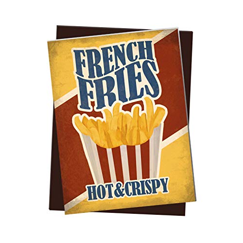 Kühlschrankmagnet mit American Diner Classics - French Fries Motiv Kühlschrankmagnet mit American Diner Classics - French Fries Motiv von trendaffe
