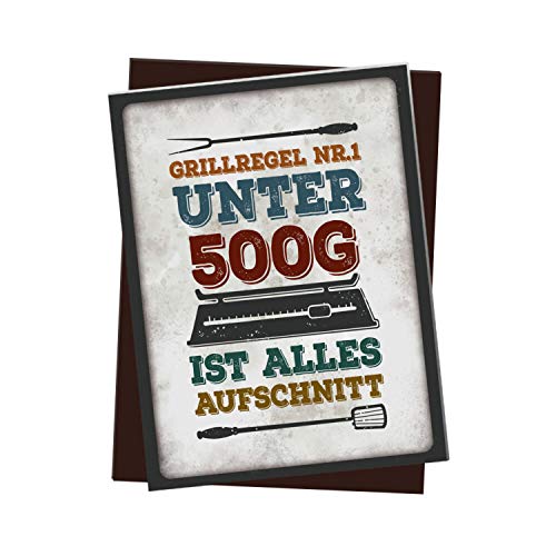 Kühlschrankmagnet mit Spruch: Grillregen Nr.1 Unter 500g ist Alles Aufschnitt Kühlschrankmagnet mit Spruch: Grillregen Nr.1 Unter 500g ist Alles Aufschnitt von trendaffe