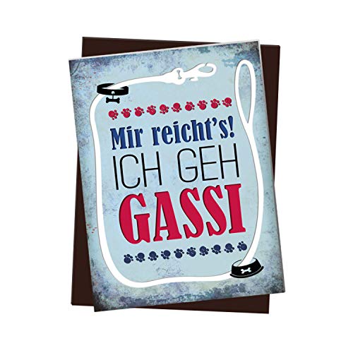 Kühlschrankmagnet mit Spruch: Mir reicht's! Ich GEH Gassi Kühlschrankmagnet mit Spruch: Mir reicht's! Ich GEH Gassi von trendaffe