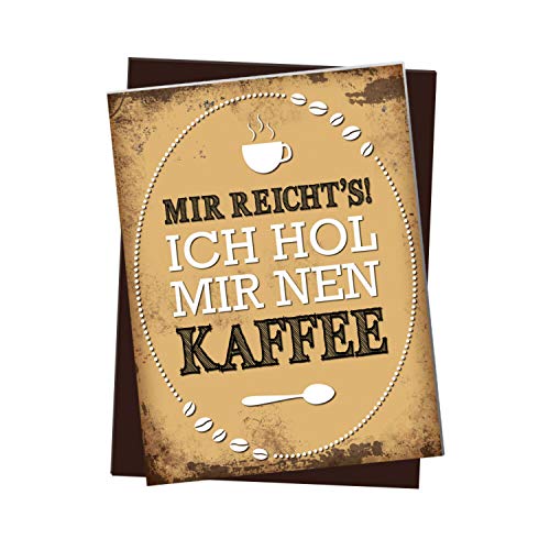 Kühlschrankmagnet mit Spruch: Mir reichts! Ich HOL Mir NEN Kaffee Kühlschrankmagnet mit Spruch: Mir reichts! Ich HOL Mir NEN Kaffee von trendaffe
