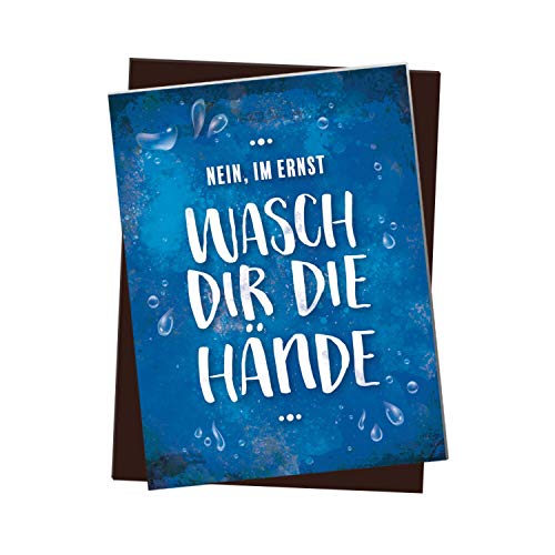 Kühlschrankmagnet mit Spruch: Wasch dir die Hände. von trendaffe