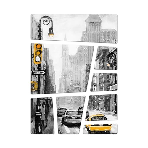 New York City Taxi 8er Set Kühlschrankmagnete von trendaffe