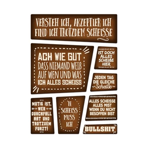 Statement Kühlschrankmagnete im 8er Set zum Thema: Alles scheiße Negativ Tag Statement Kühlschrankmagnete im 8er Set zum Thema: Alles scheiße Negativ Tag von trendaffe