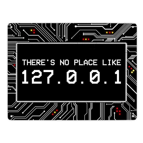 There's no place like 127.0.0.1 Metallschild XXL von trendaffe
