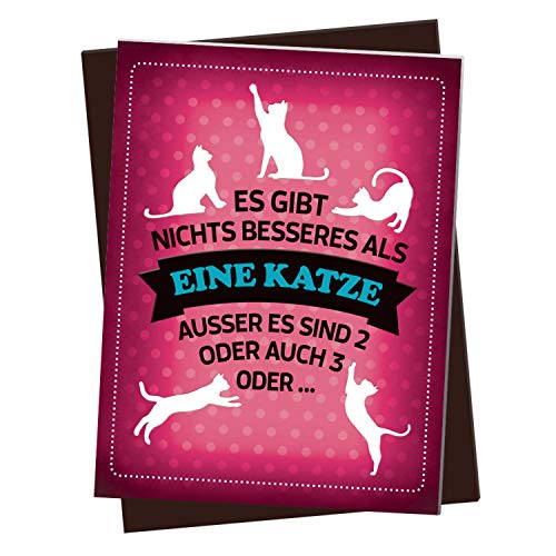 XL Kühlschrankmagnet mit Spruch: Es gibt Nichts besseres als eine Katze XL Kühlschrankmagnet mit Spruch: Es gibt Nichts besseres als eine Katze von trendaffe