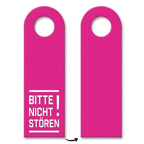 trendaffe - Bitte Nicht stören! Türhänger in Pink Bürotüre Zimmertüre Geschäft Privat Büro von trendaffe