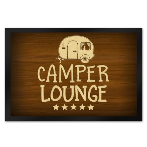 trendaffe - Camper Lounge Fußmatte XL mit Wohnwagen Motiv von trendaffe